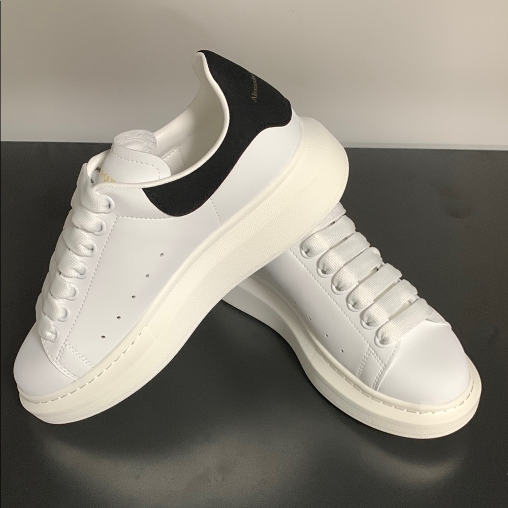 White and Black Women's Athletic Shoes